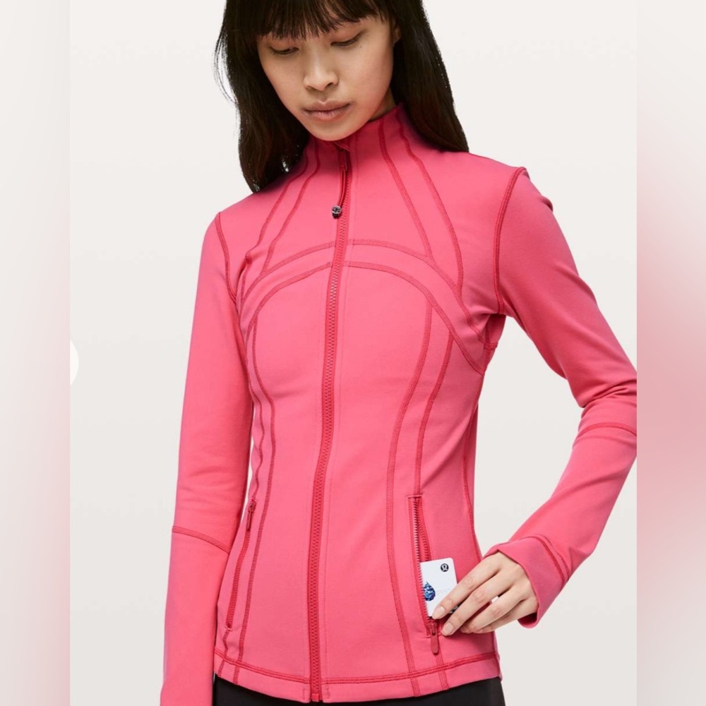 Lululemon define jacket in a size 4 in the color boom juice.